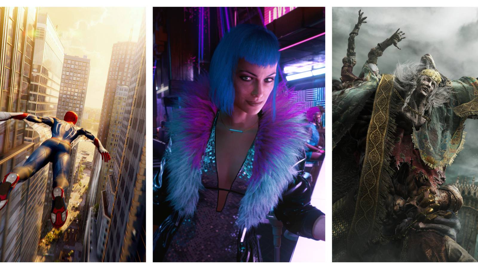 Spider-Man 2 Cyberpunk 2077 Elden Ring