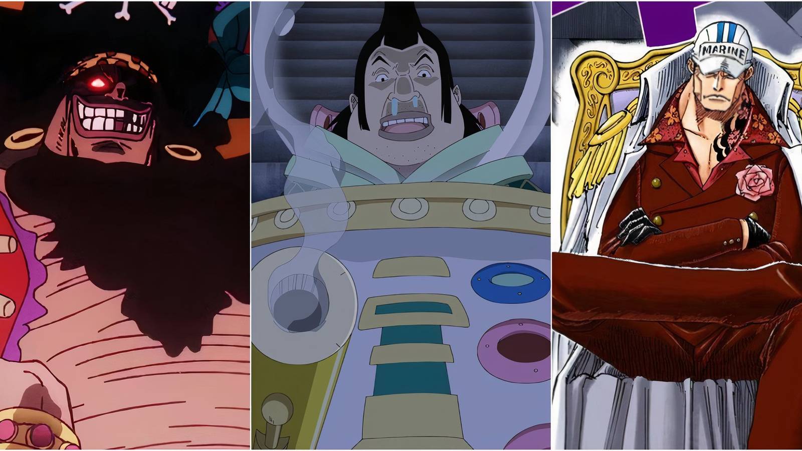 Blackbeard, Charlos, Akainu 