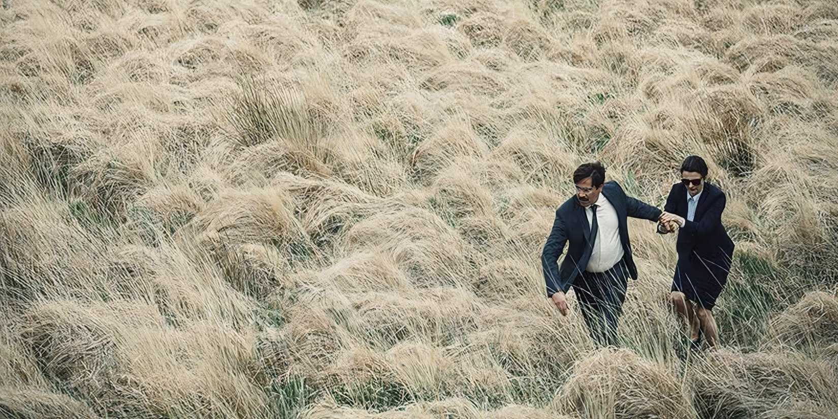 10 Greatest Dystopian Movies of All Time Colin Farrell leads Rachel Weisz through a field