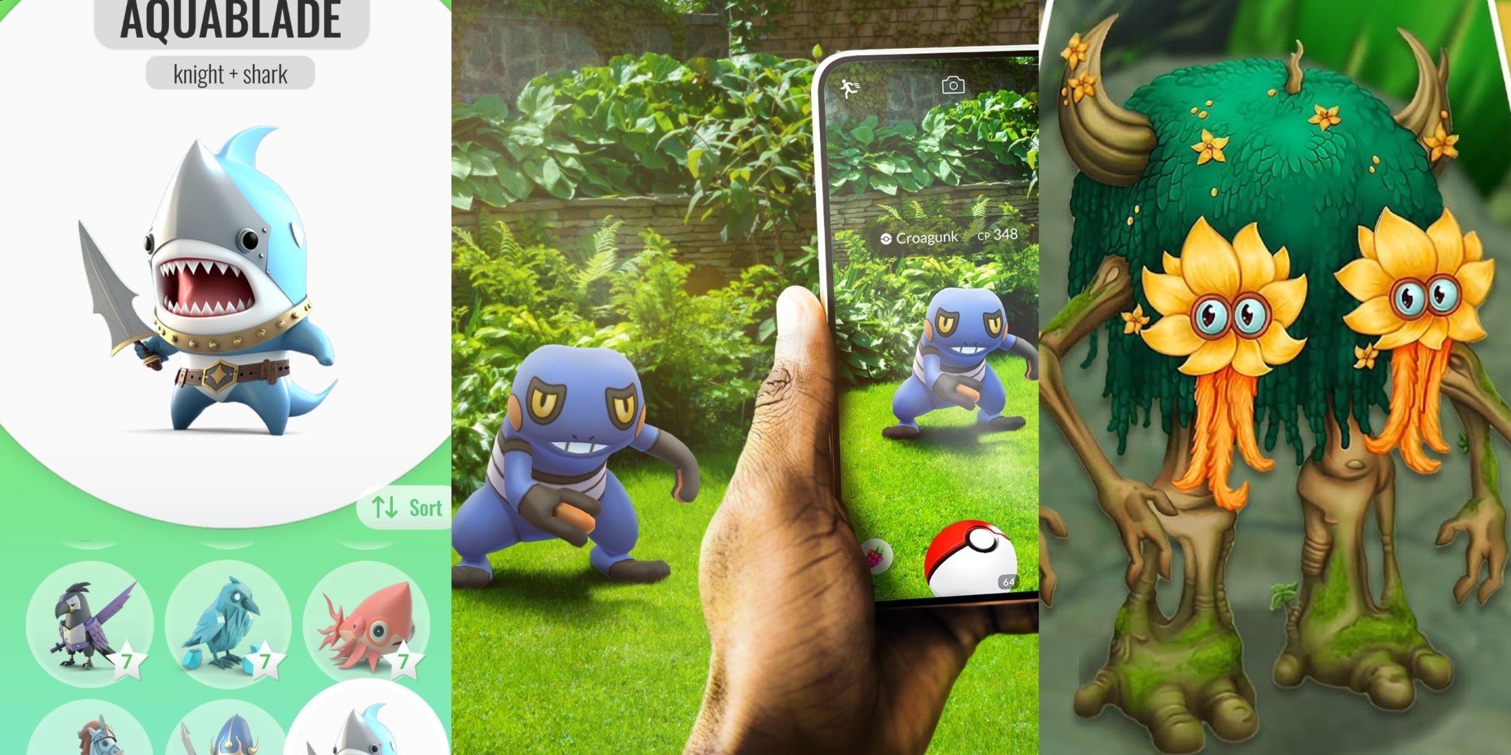 Animash: Animal Creator, Pokemon Go, My Singing Monsters