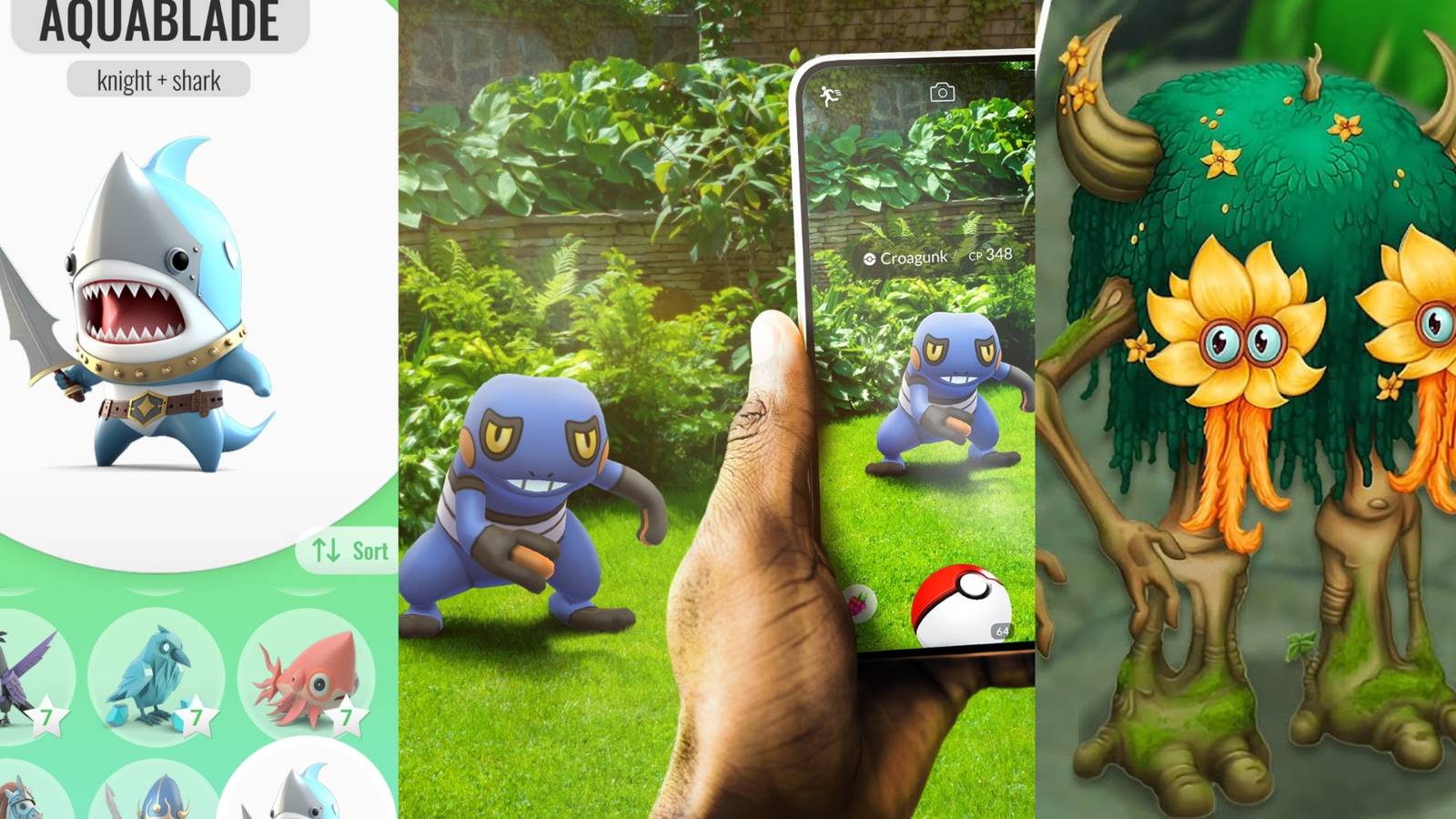 Animash: Animal Creator, Pokemon Go, My Singing Monsters