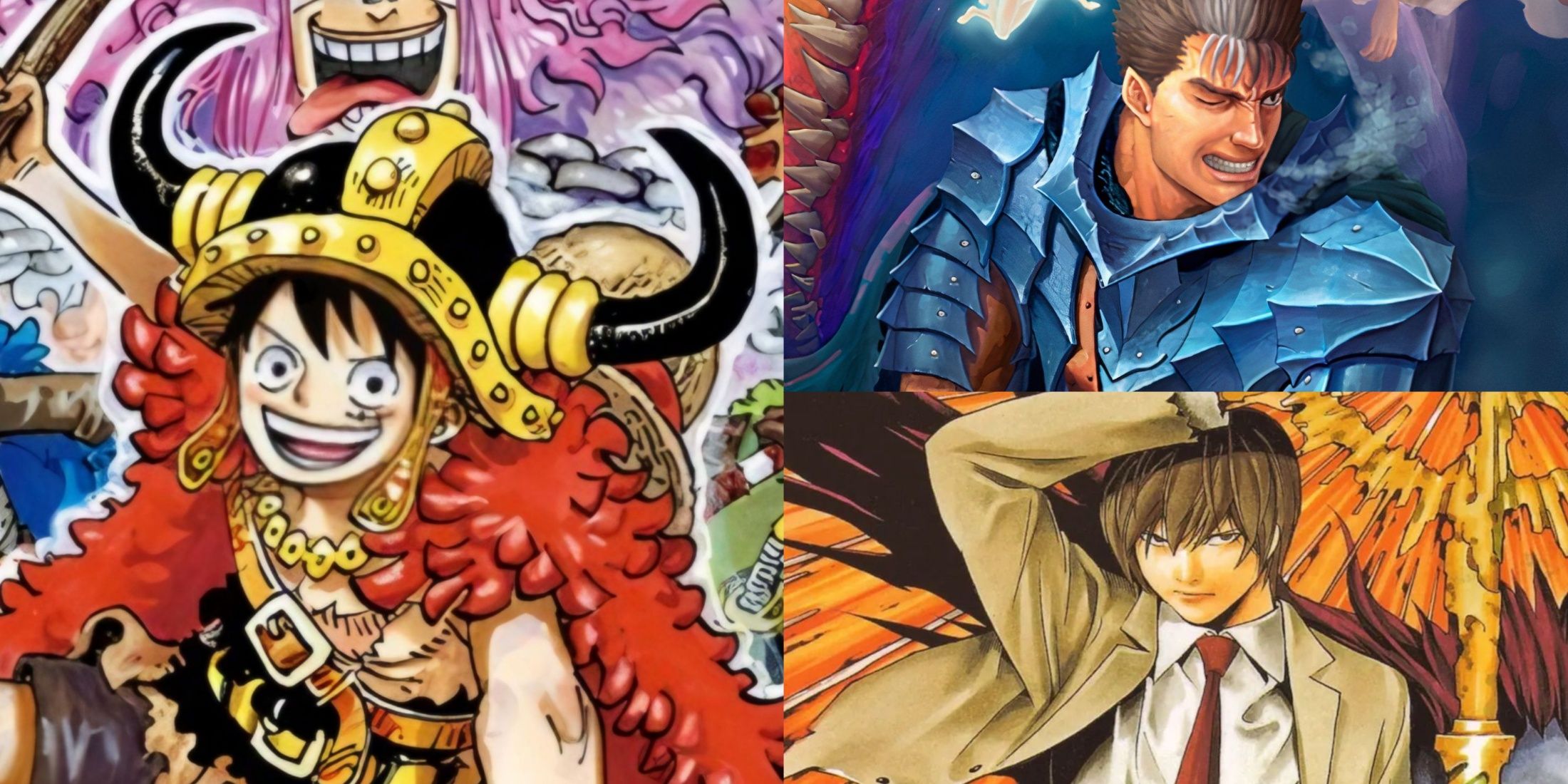 One Piece, Berserk, and Death Note Feature Image