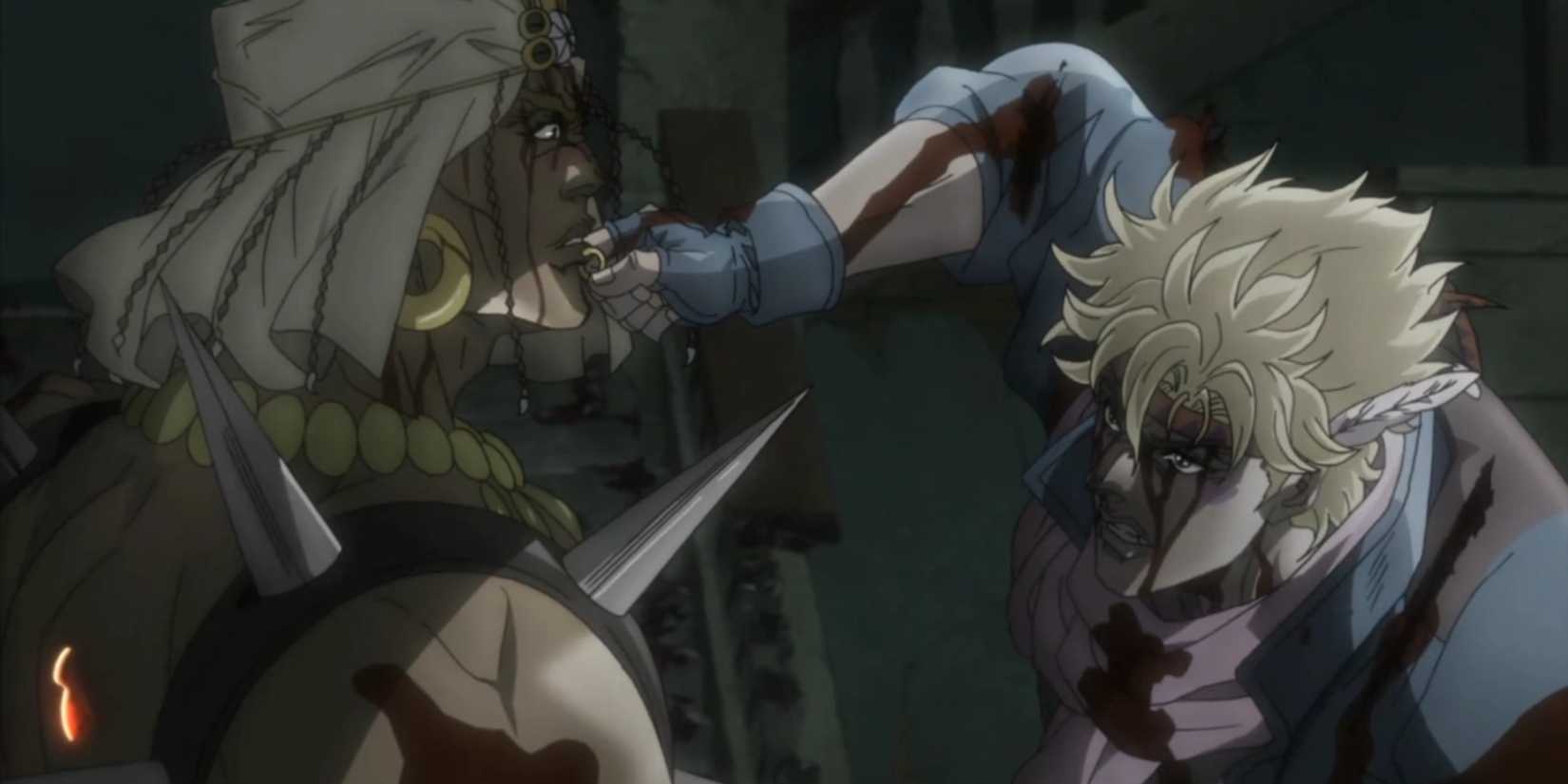 Caesar Anthonio Zeppeli VS Wamuu in JoJo's Bizarre Adventure