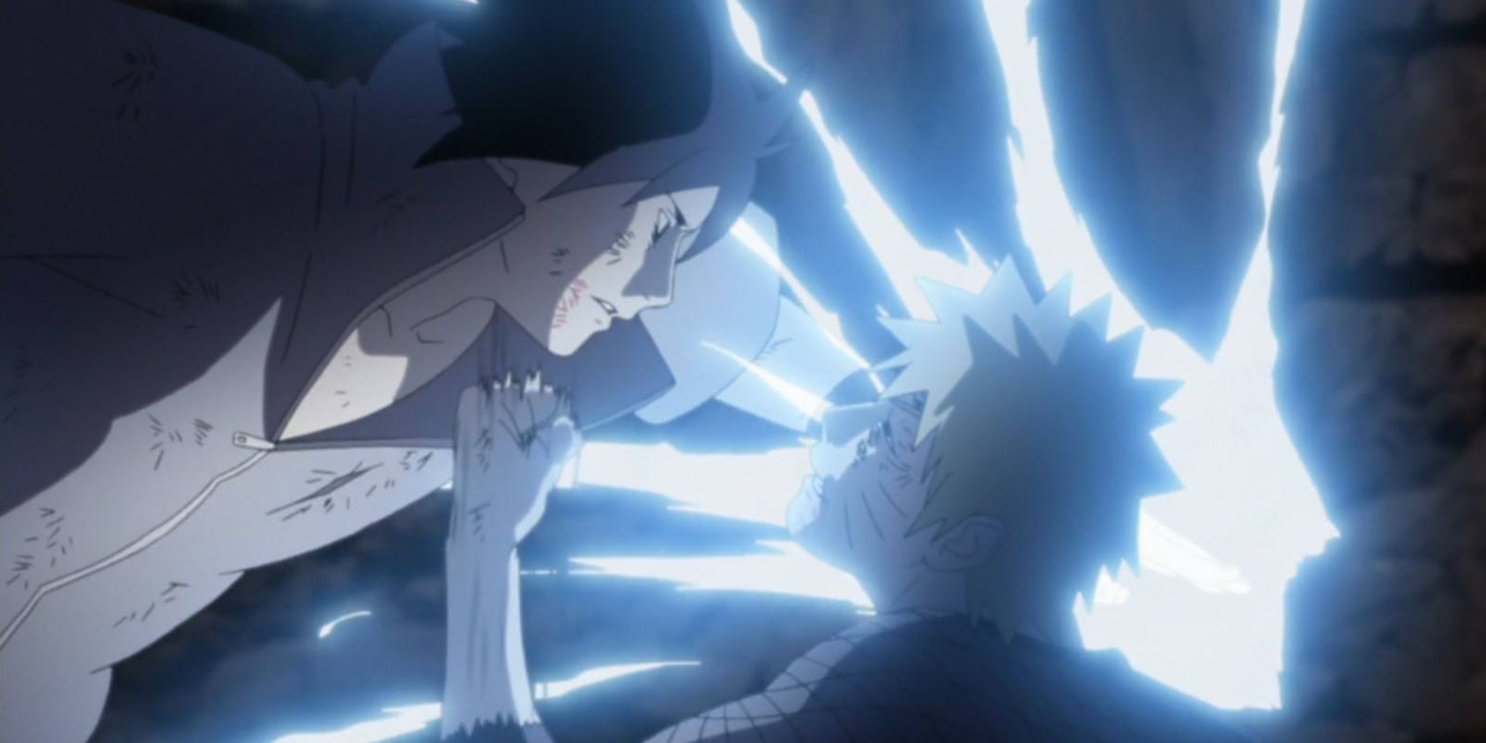 Naruto's uppercut counter on Sasuke during their final battle's uppercut counter on Sasuke during their final battle