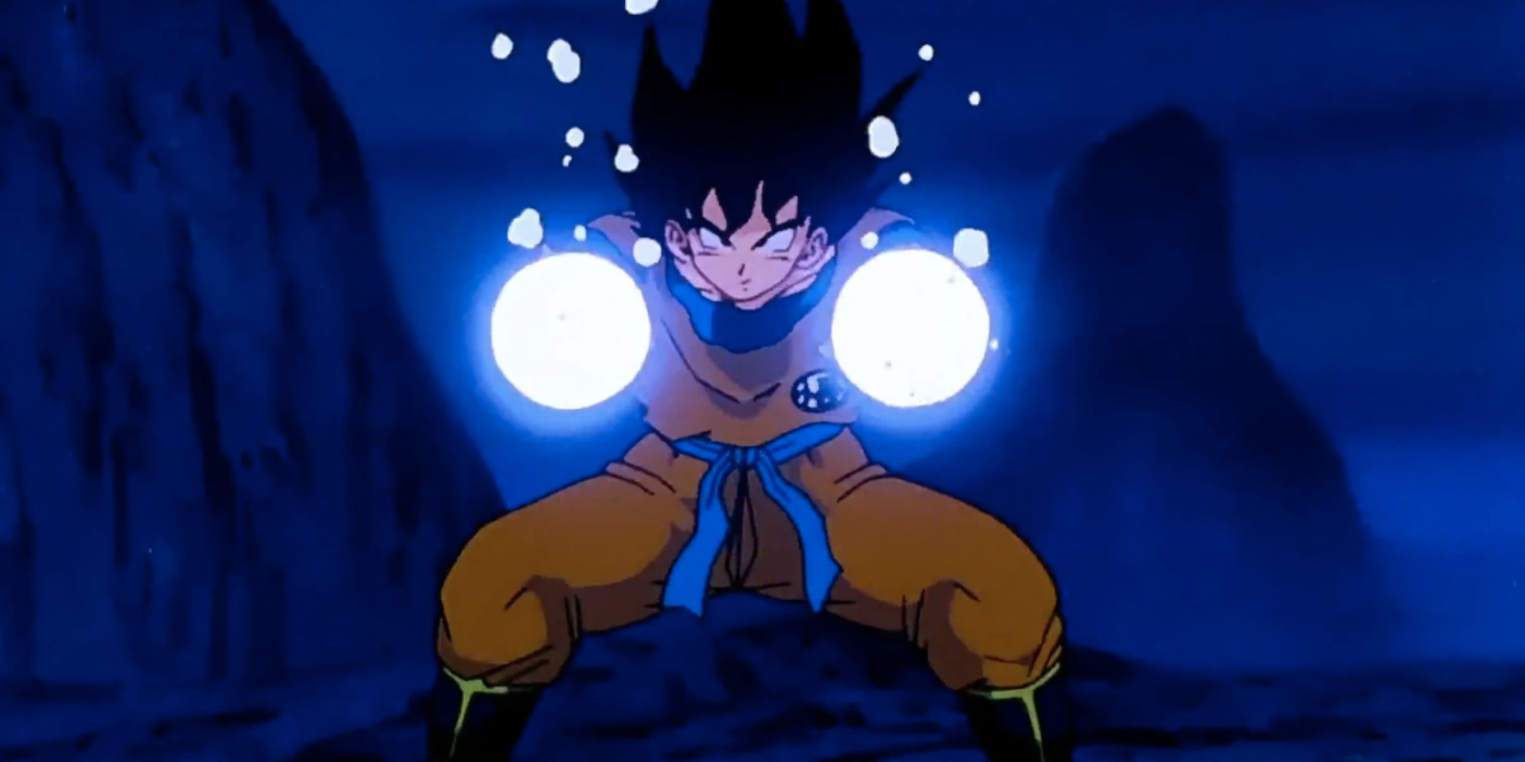 Goku lurks Frieza underwater in Dragon Ball Z