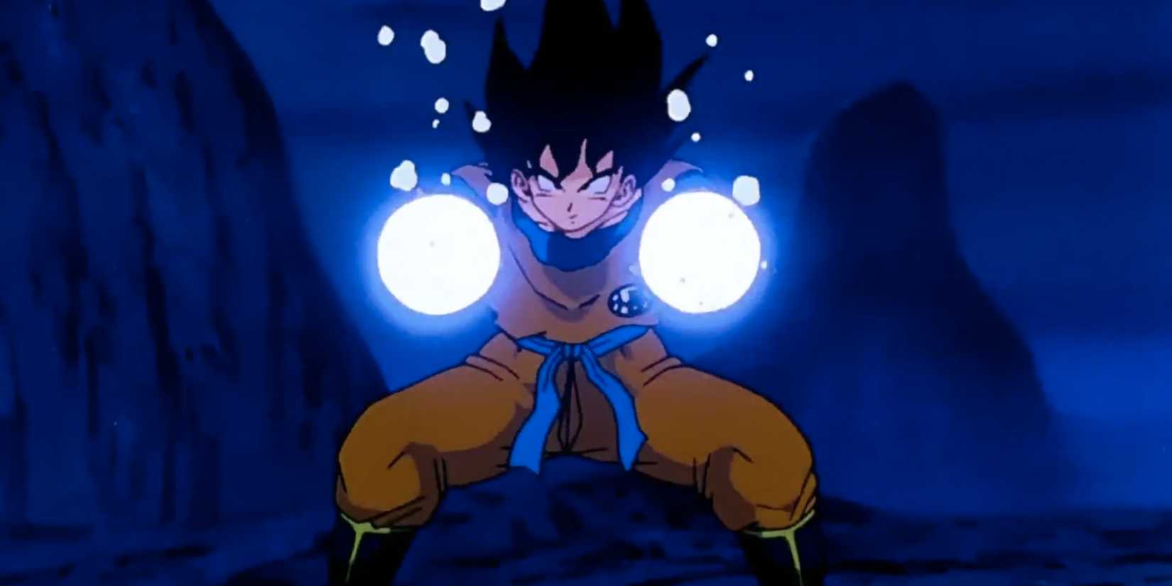 Goku fooling Frieza underwater in Dragon Ball Z