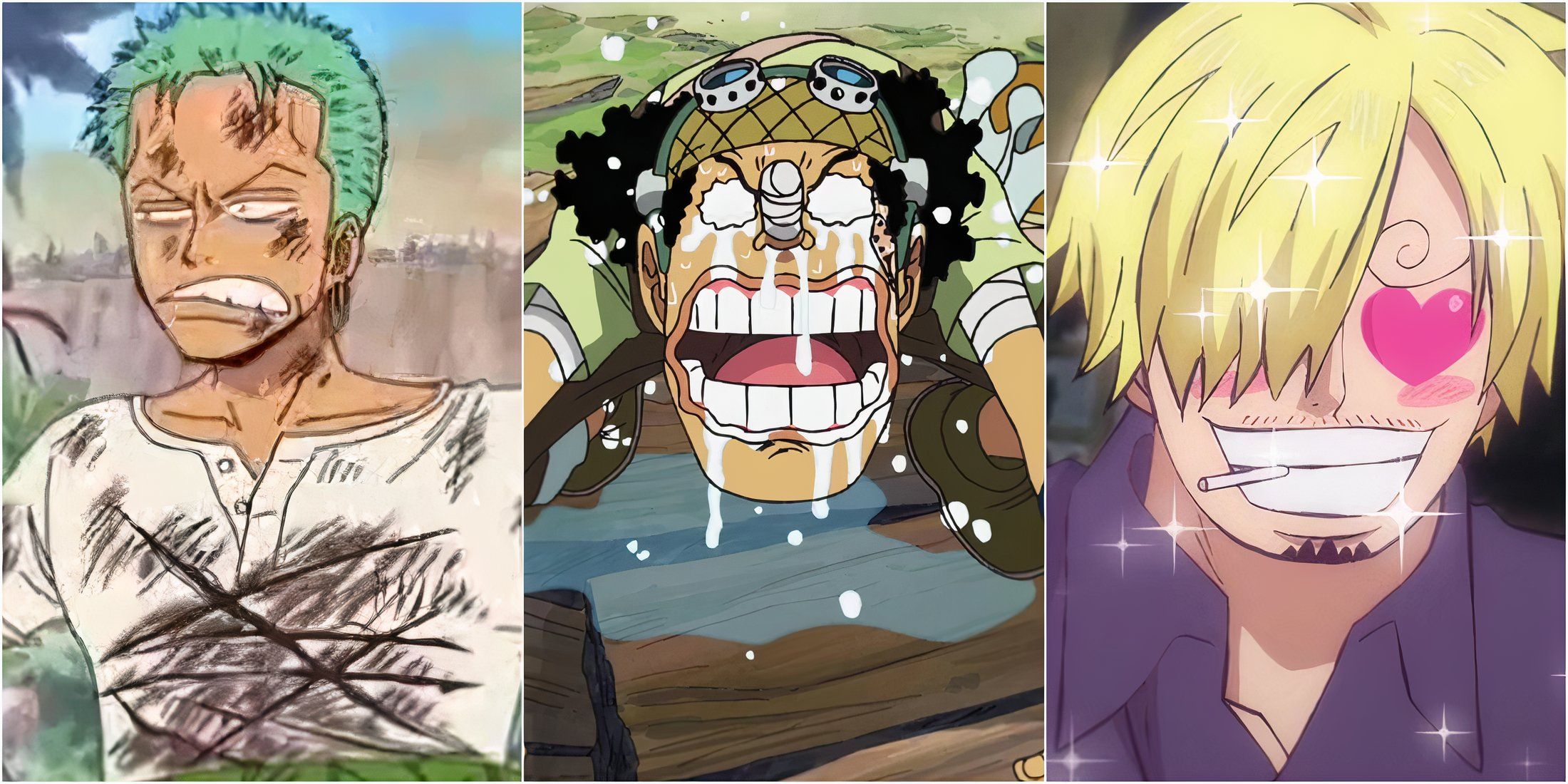 Zoro, Usopp, Sanji