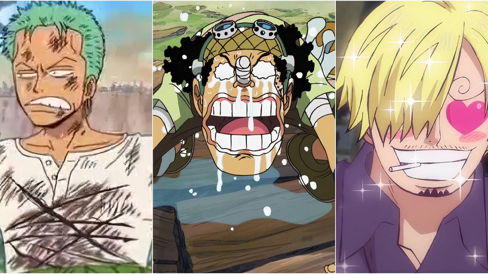 Zoro, Usopp, Sanji