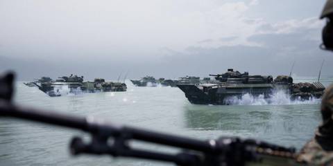 Fleet of Amphibious Vehicles