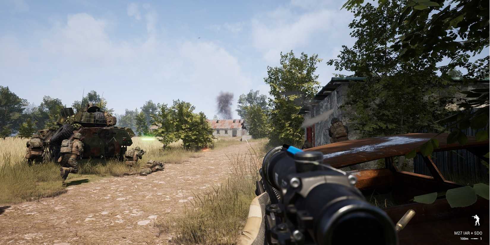 Rural Combat Around Houses