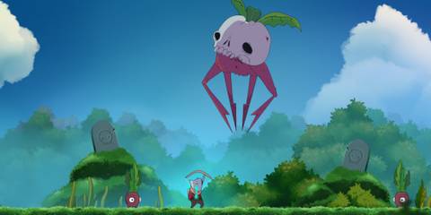 10 Best Metroidvanias of the 2020s (So Far) Iko battles a skull monster