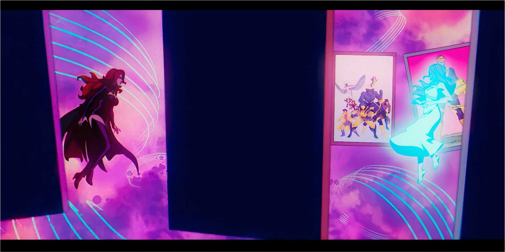 Madelyne Pryor and Jean Grey in a psychic duel in X-Men ’97