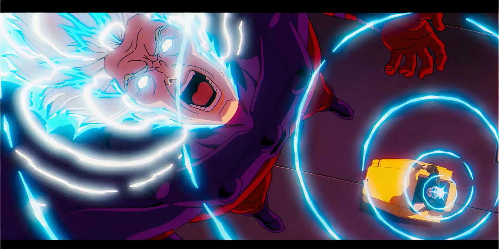 Magneto clashing with the X-Men on a crumbling Asteroid M