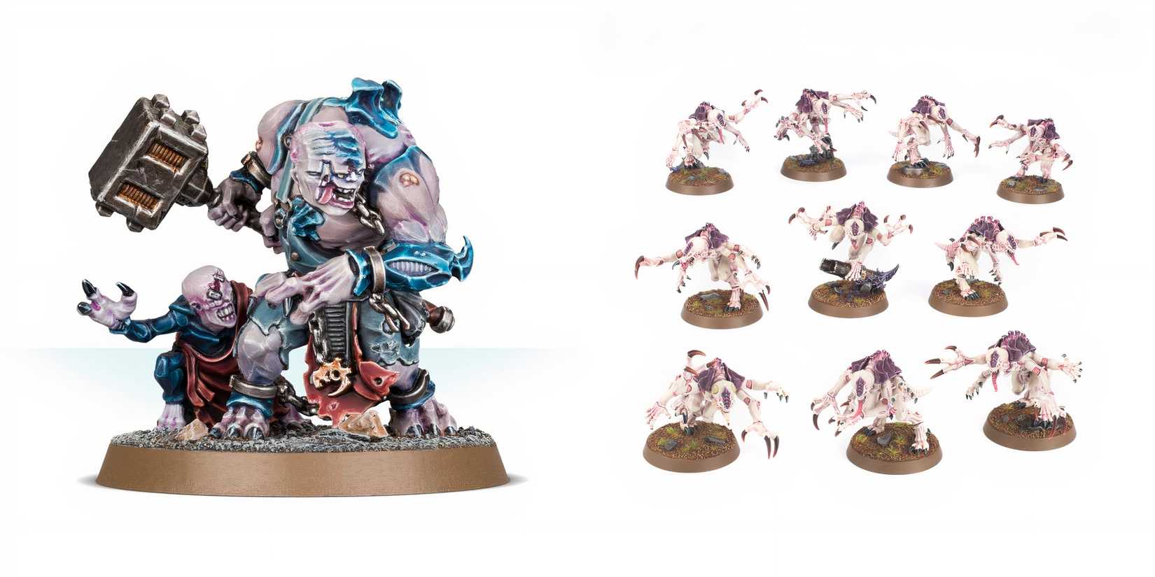 8 Villains That Would Be Perfect For Warhammer 40k: Space Marine 3 models of Abominant and Genestealers