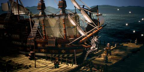 10 Best RPGs of the 2020s (So Far) A sail boat is docked with two characters next to it