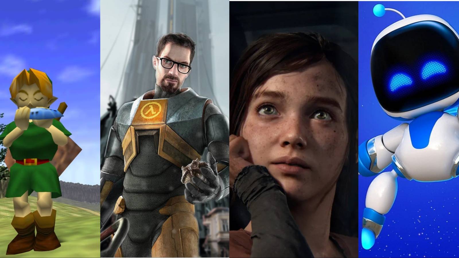 N64 Link, Gordon Freeman, Ellie and Astrobot