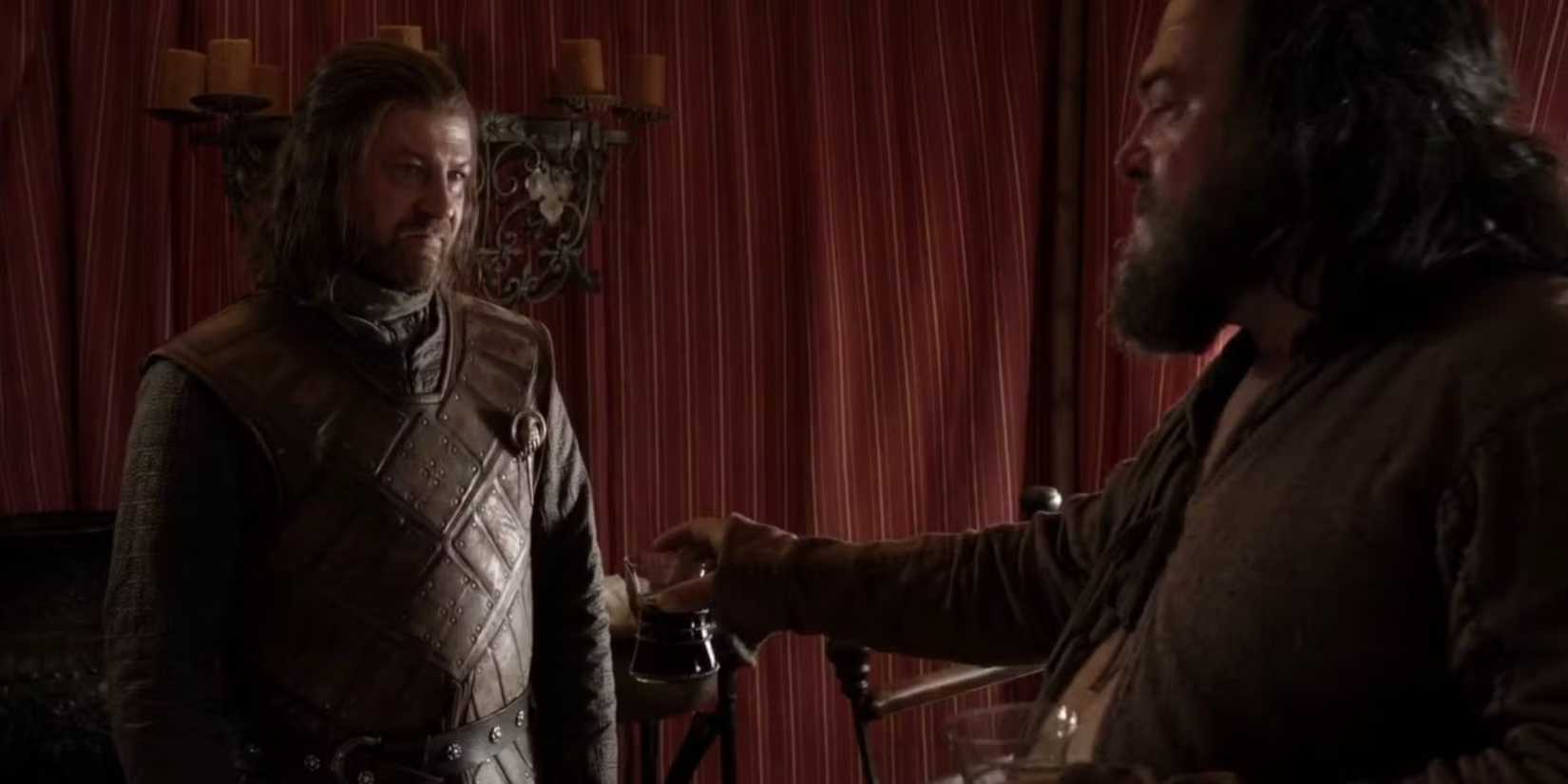 Eddard Stark and Robert Baratheon in Game of Thrones