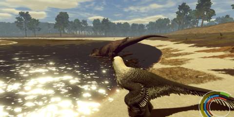 Saurian - dino drinking