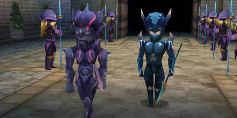 Cecil Harvey and Kain Highwind in Final Fantasy 4