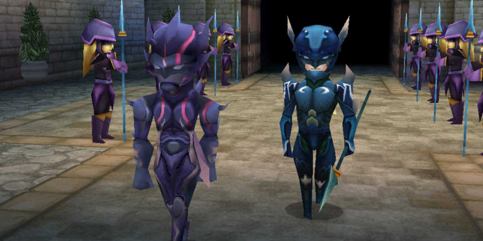 Cecil Harvey and Kain Highwind in Final Fantasy 4