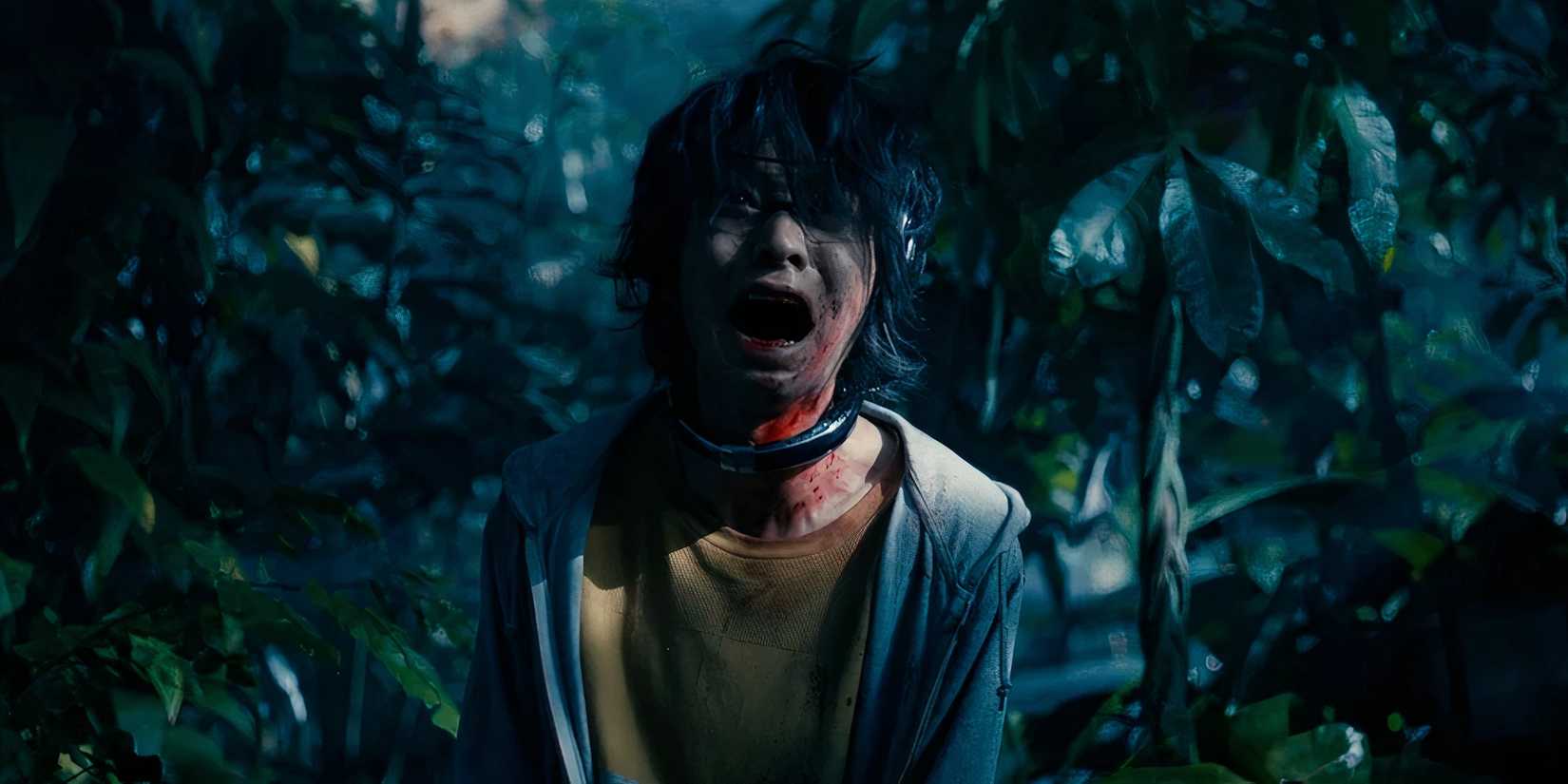 Arisu distressed playing Seven of Hearts in Alice in Borderland