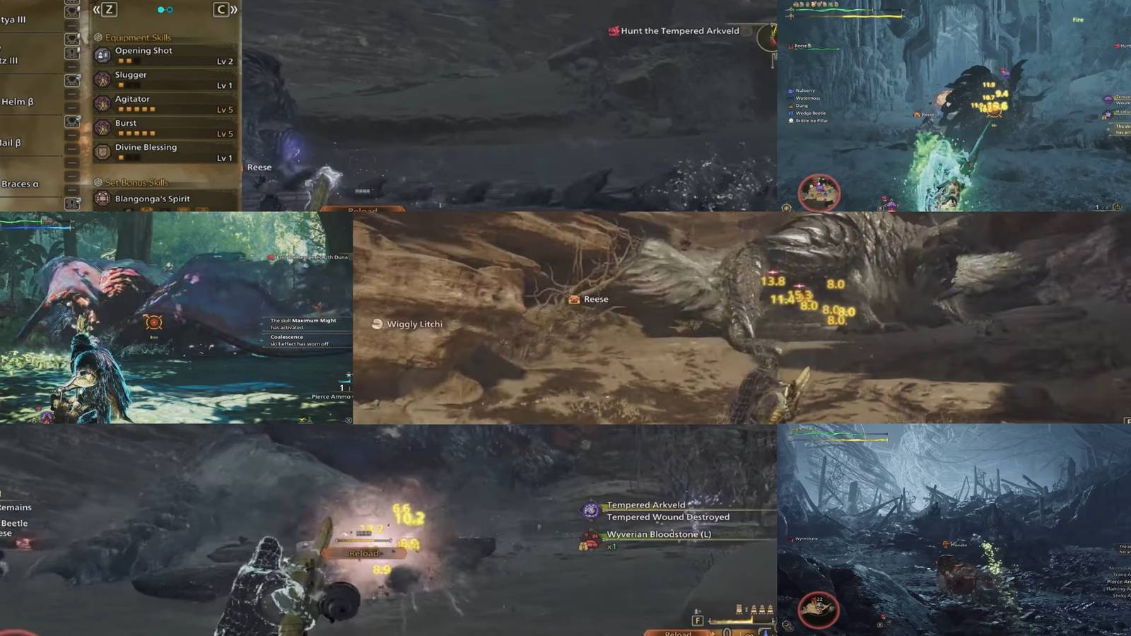 Monster Hunter Wilds best light bowguns mixed gameplay collage