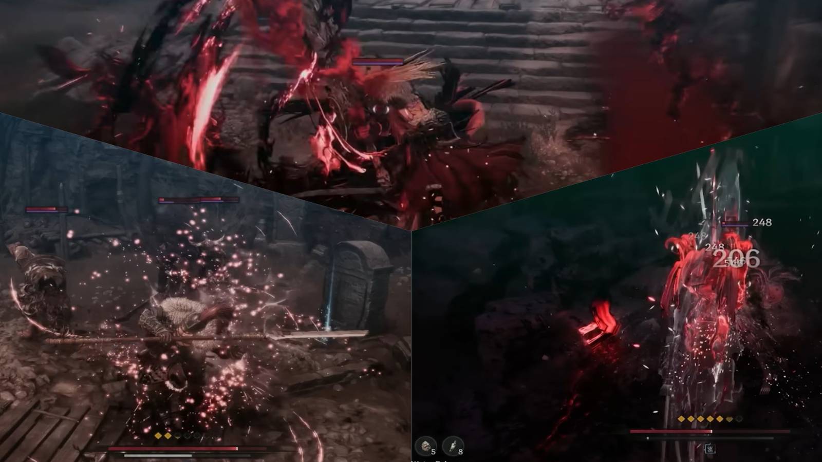 The First Berserker Khazan best early weapons mixed gameplay collage