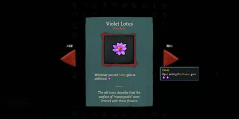 Slay the Spire's Watcher Relic Violet Lotus