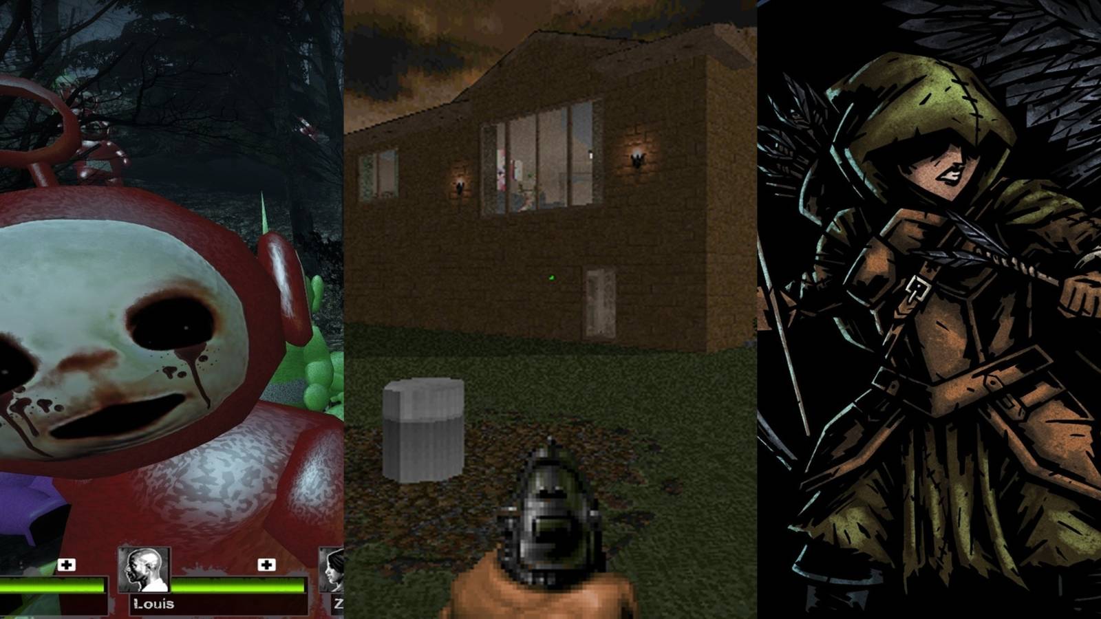 Left 4 Dead 2 & Doom 2 & Darkest Dungeon