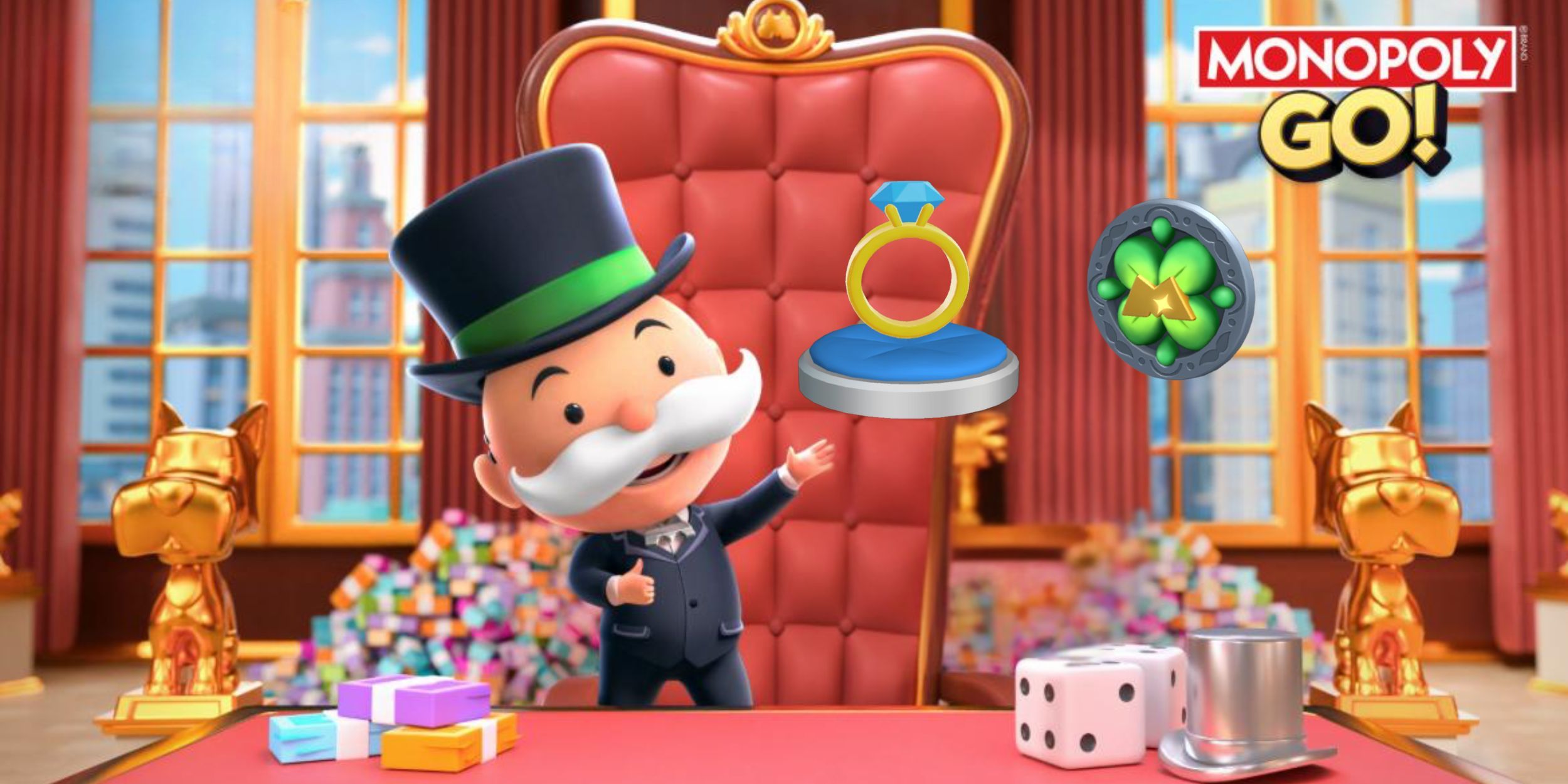 How to Get Lucky Clover Shield & Bling Ring Token in Monopoly GO