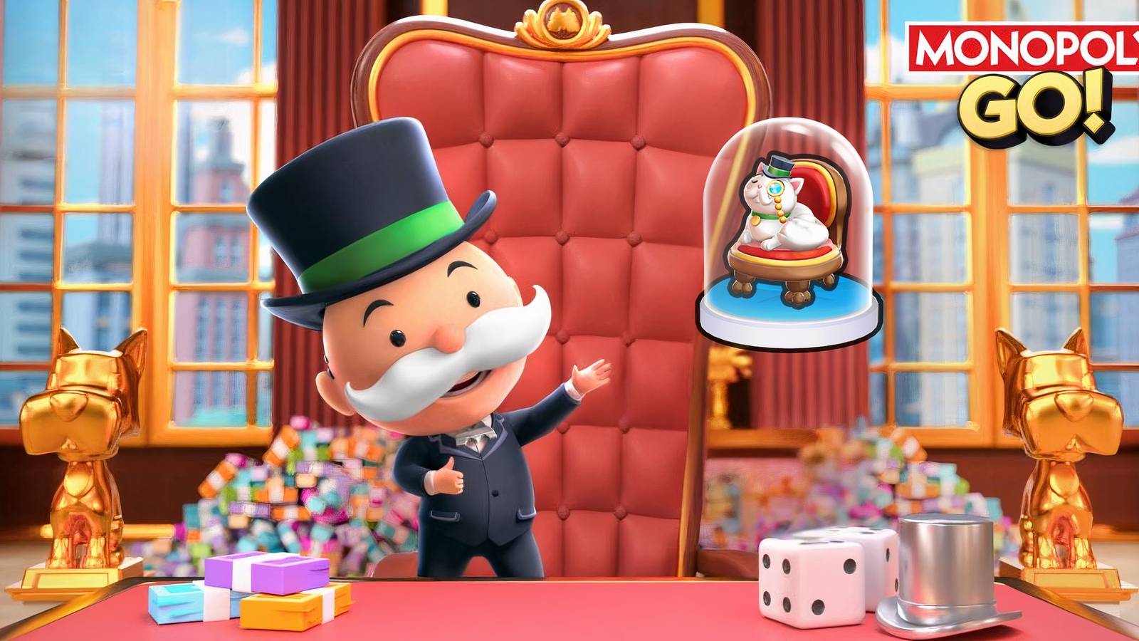 Monopoly GO Mr. Monopoly’s Cat Board Token