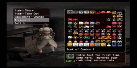 Monster Hunter PS2 inventory