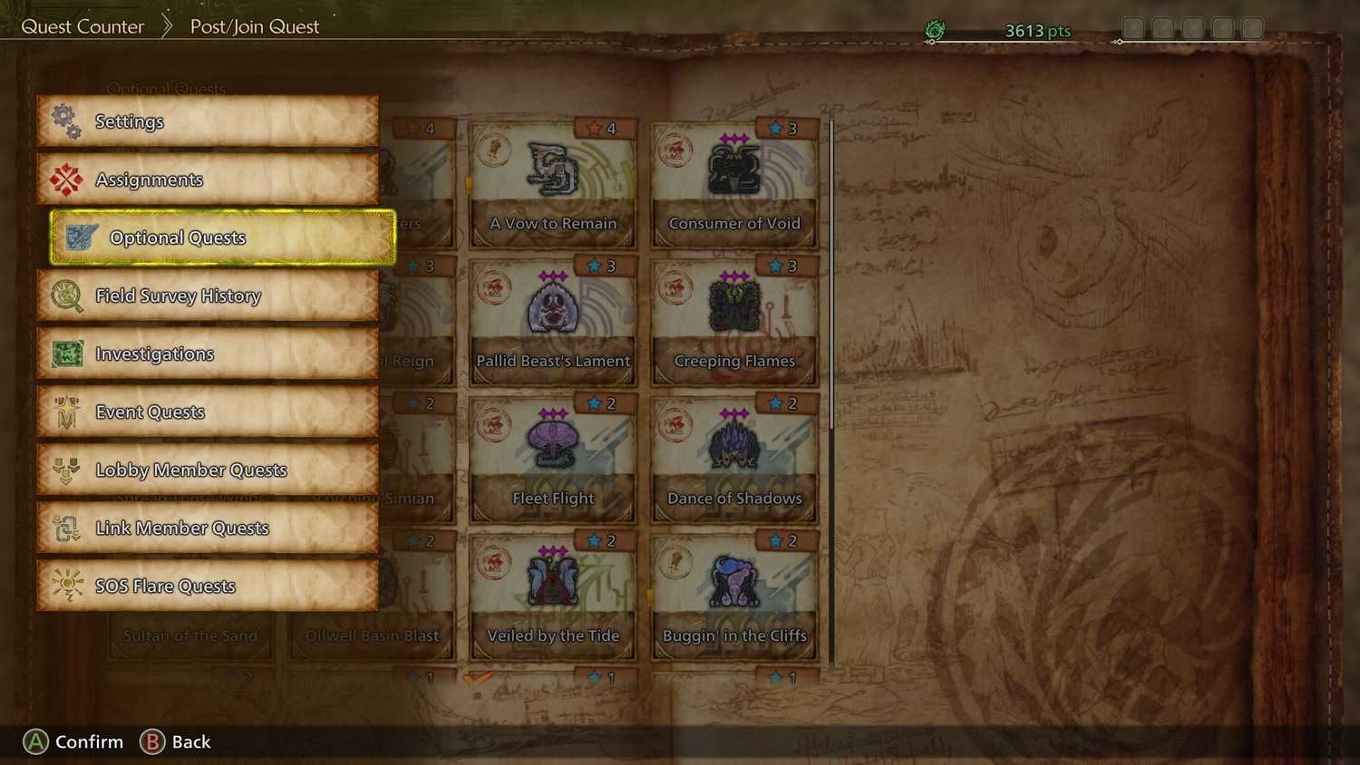 Optional Quests.
