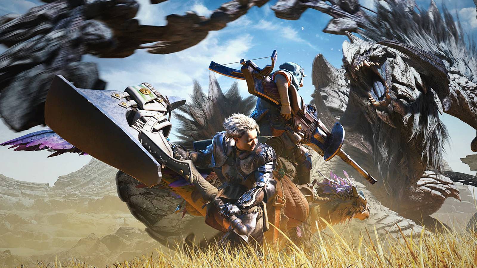Monster Hunter Wilds big monster battle promo key art