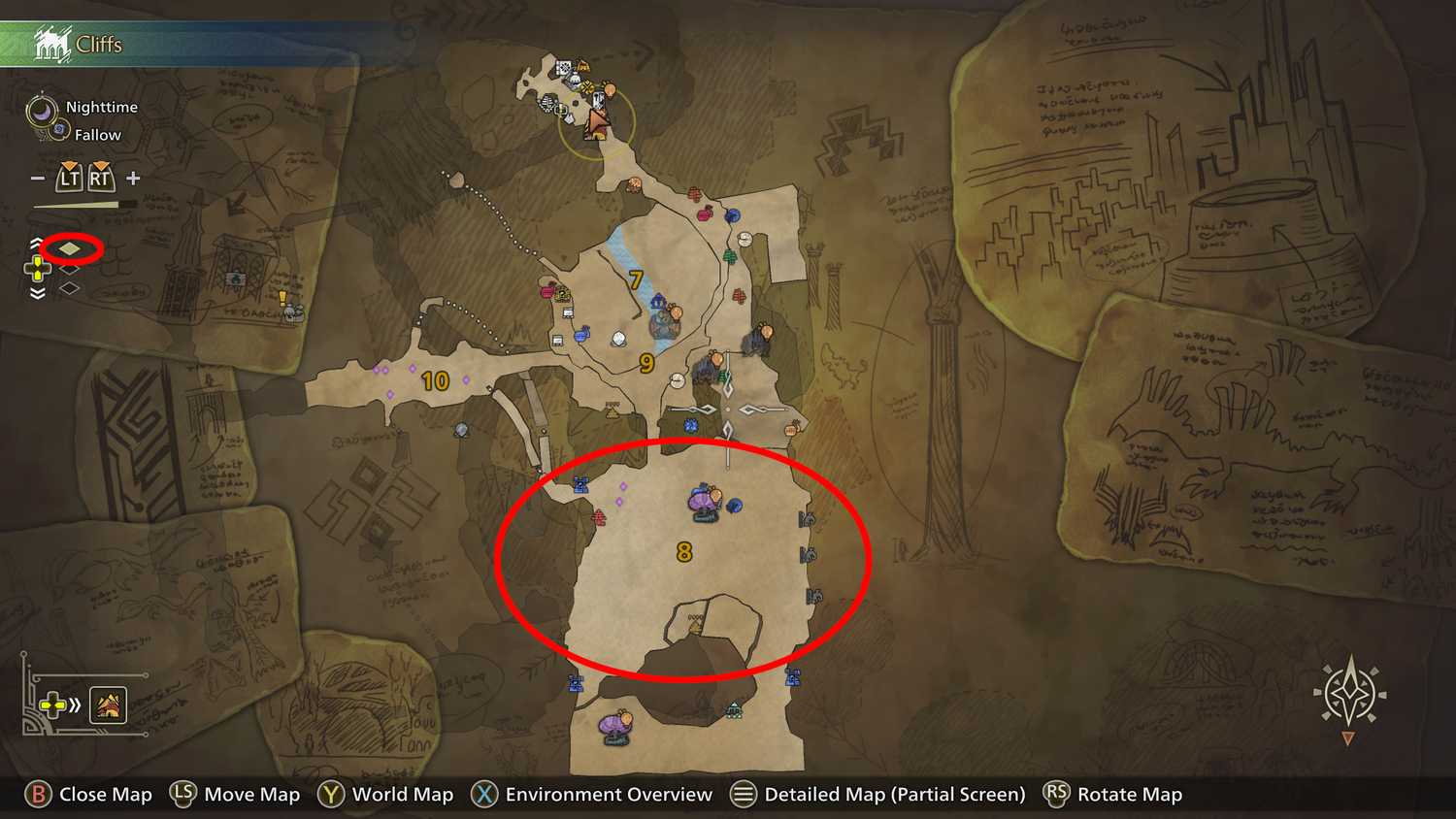 Área 8 dos Penhascos de Iceshard