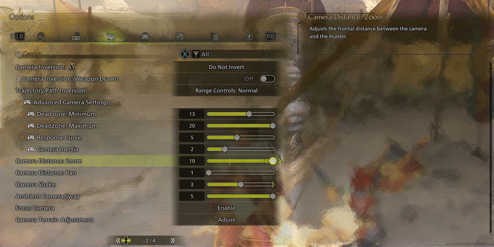 Monster Hunter Wilds Settings To Change First Settings Mh Wilds Camera Zoom