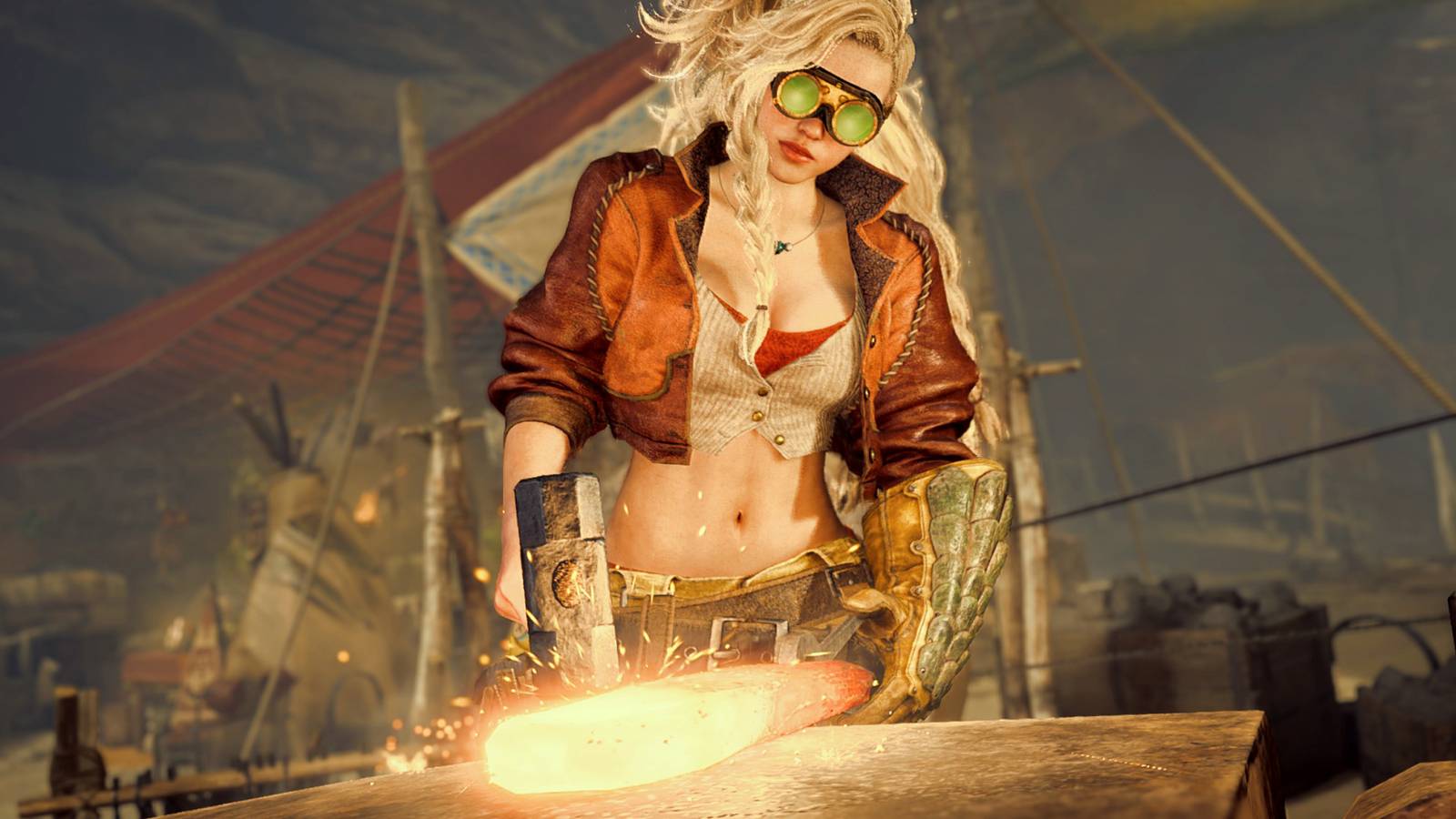 Monster Hunter Wilds Weapon Skills MH Wilds Gemma Blacksmith Forging Animation