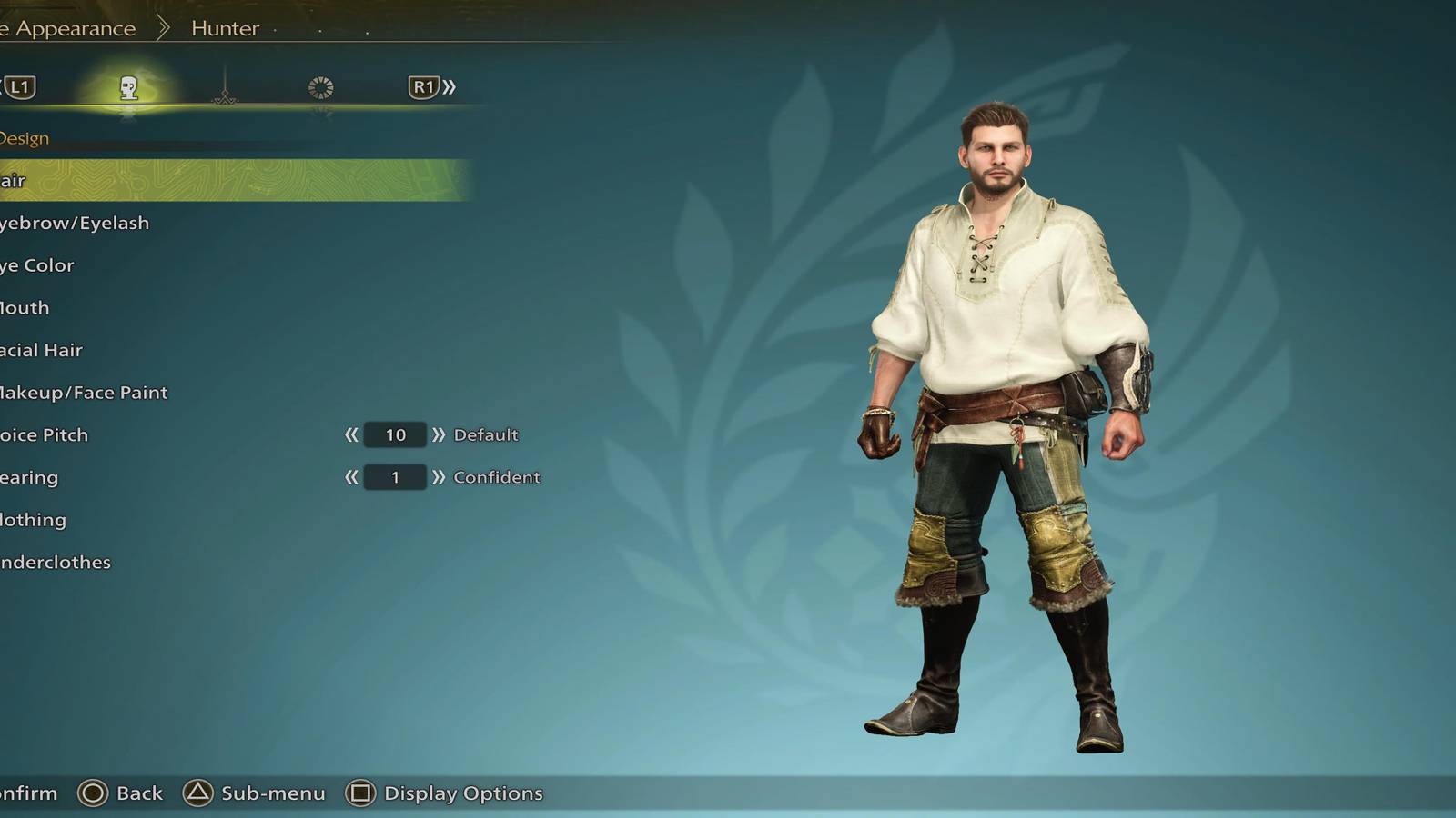 The Player Changing The Apperance Of Their Hunter 