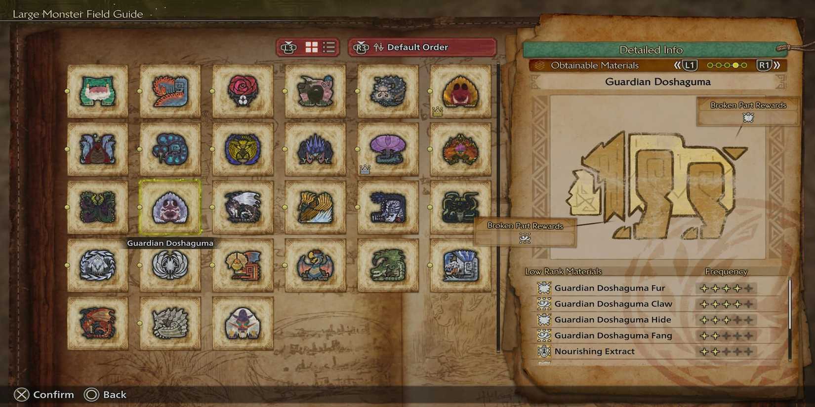 The Guardian Doshaguma Entry In The Field Guide