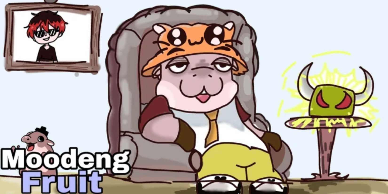 Moodeng Fruit 2 character