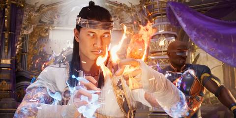 Liu Kang readying for a fight in Mortal Kombat 1