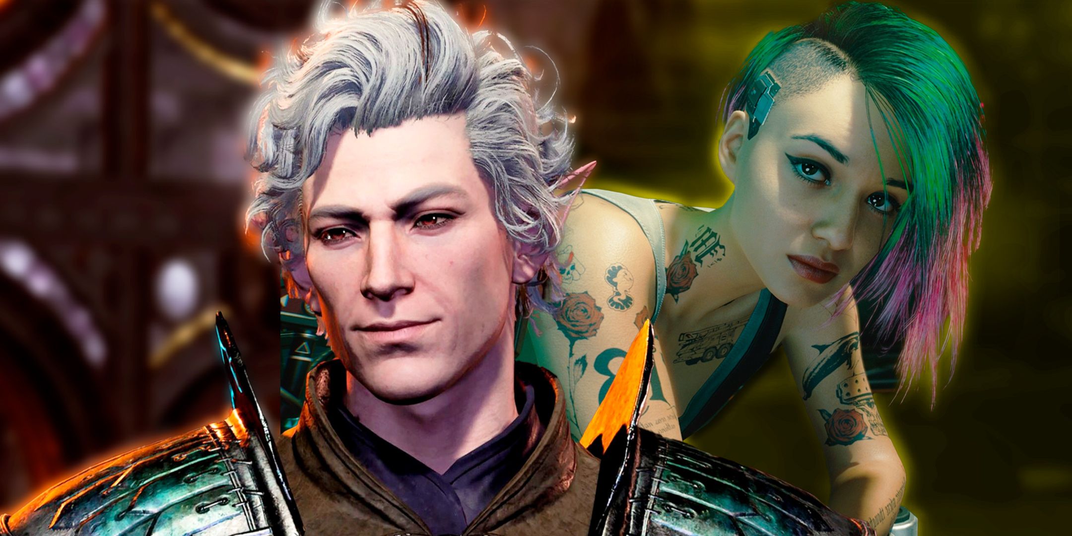 Baldur's Gate 3 and Cyberpunk 2077 characters