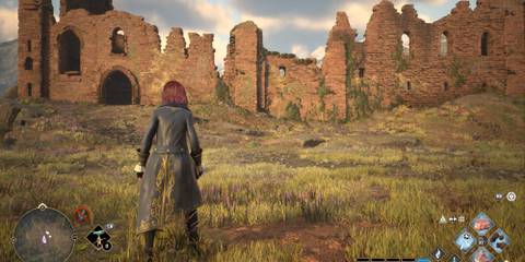 Mountain Vivarium ruins in Hogwarts Legacy