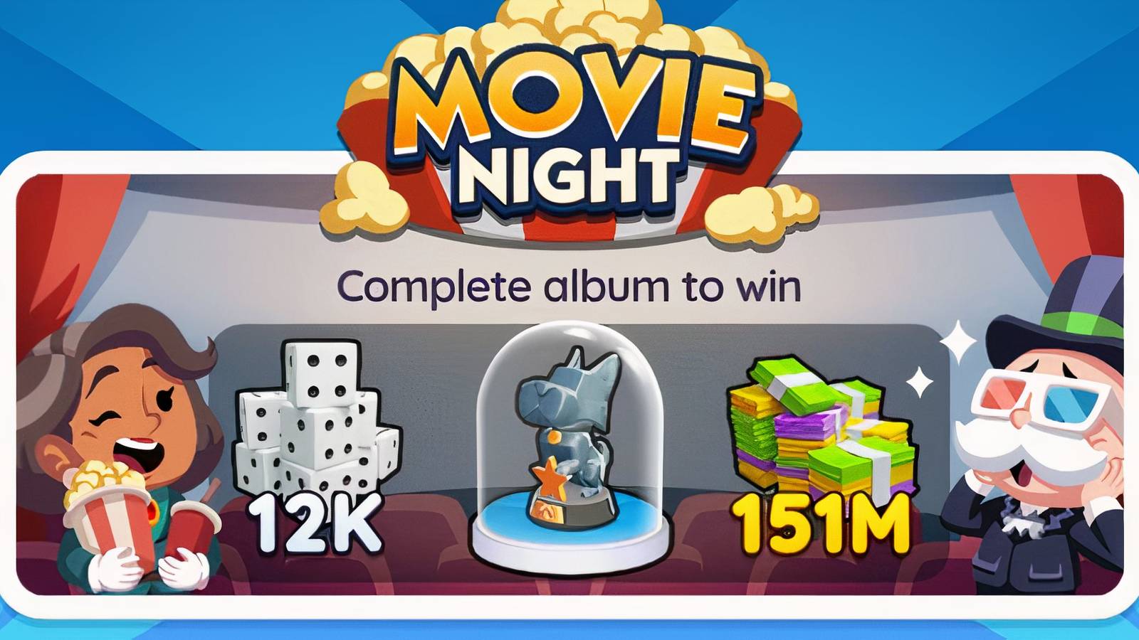movie night monopoly go