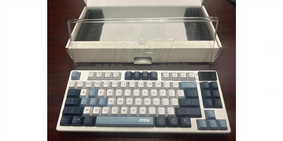 MSI Forge GK600 - Open Box, Plastic Cover, Keyboard