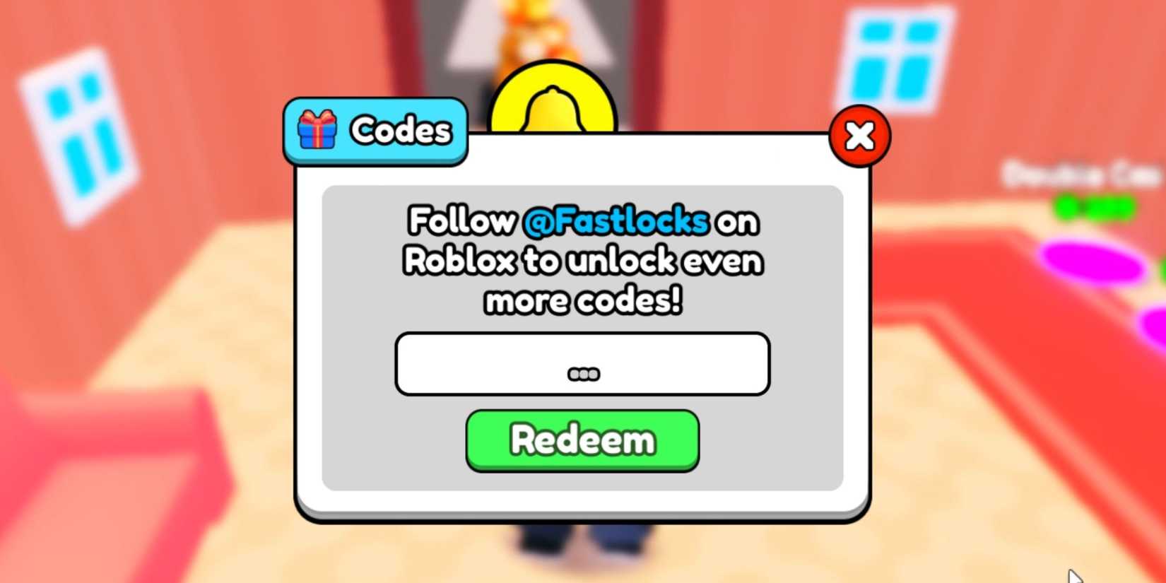 My Hotel the codes tab