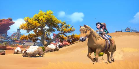 My Time at Sandrock riding a horse together