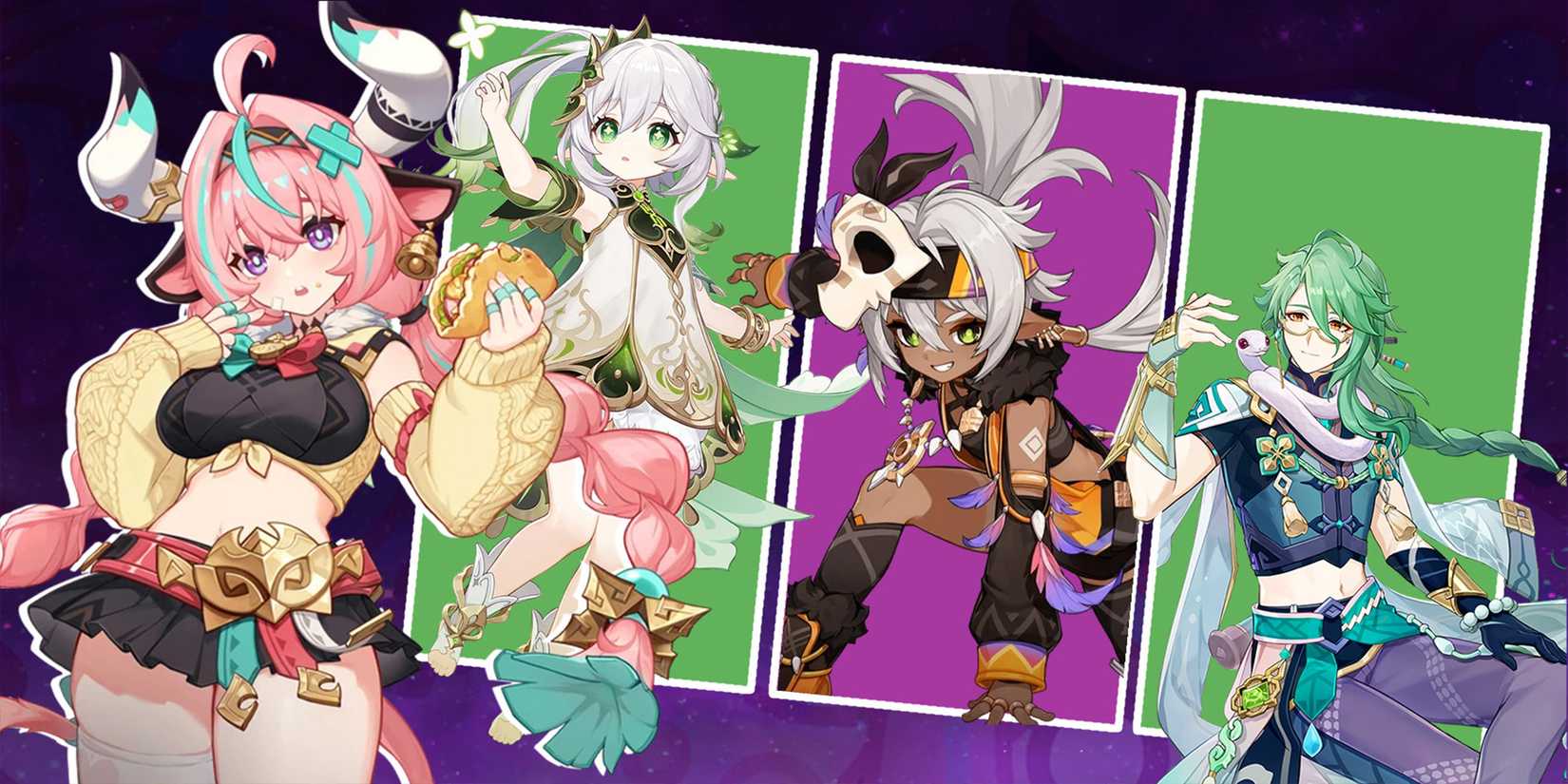 nahida-iansan-baizhu-and varesa team composition in genshin impact