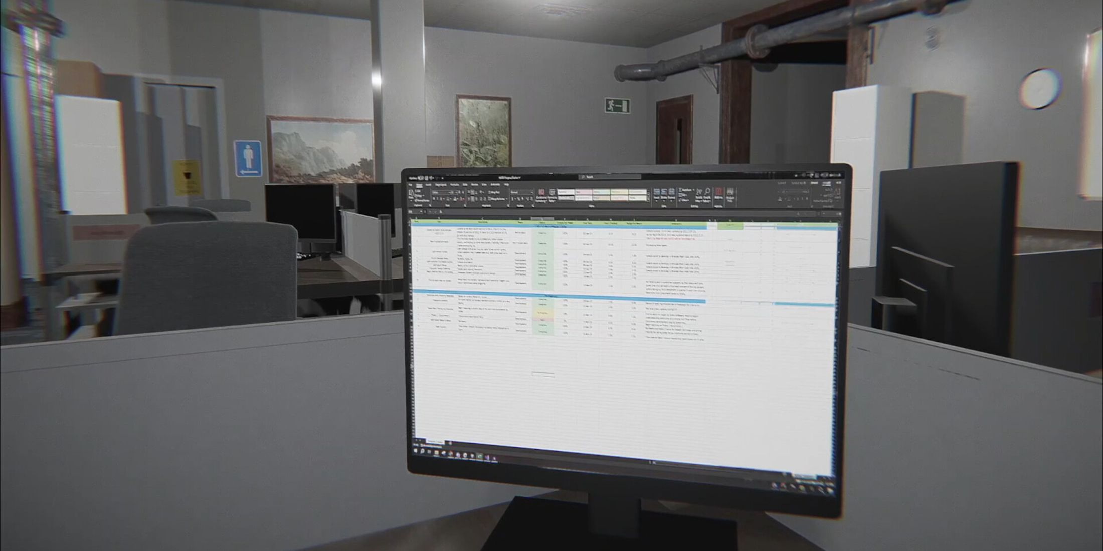 night at the office camera