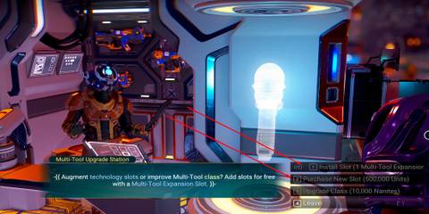 No Man's Sky Technology Slot Options